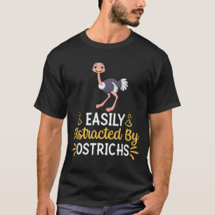 Camiseta Facilmente Distraido Por Ostros