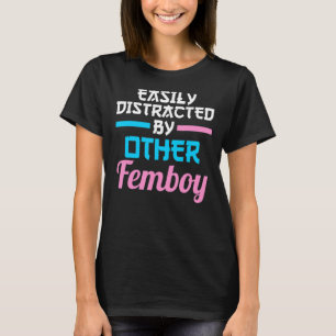 Camiseta facilmente distraído por outra femboy japonesa