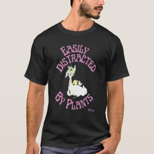 Camiseta Facilmente Distraído Por Plantas Jardineiro Jardin
