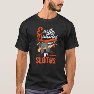 Camiseta Facilmente Distraído Por Preguiças