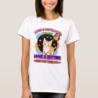 Camiseta Facilmente Distraído Por Presente Engraçado De Que
