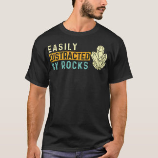 Camiseta Facilmente Distraído Por Rochas - Colecionador de