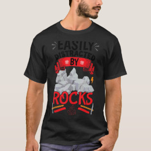 Camiseta Facilmente Distraído Por Rocks Rock Roupa