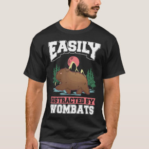 Camiseta Facilmente distraído por Wombats