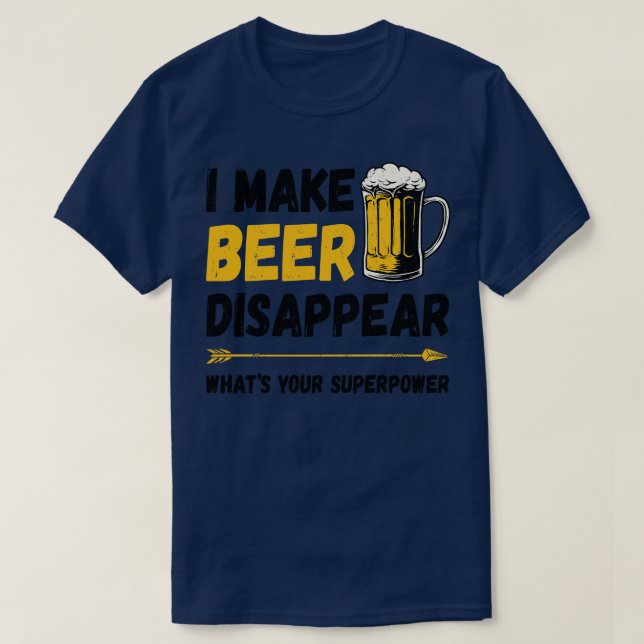 Camiseta Faço a cerveja desaparecer (Frente do Design)