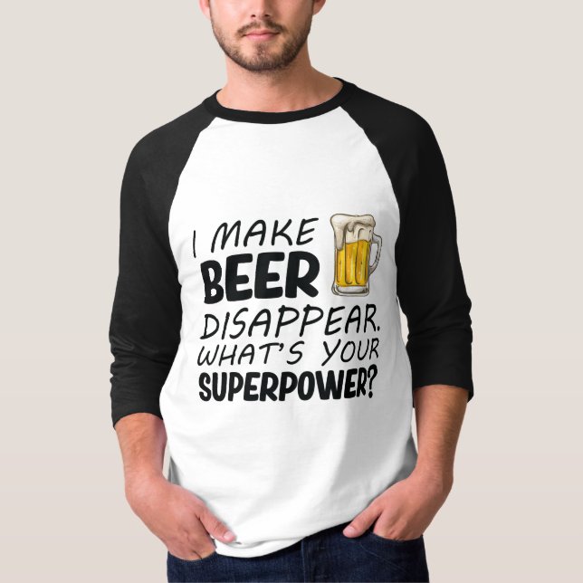 Camiseta Faço a cerveja desaparecer (Frente)