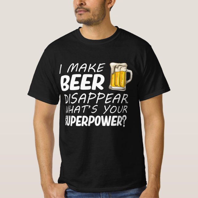 Camiseta Faço a cerveja desaparecer (Frente)