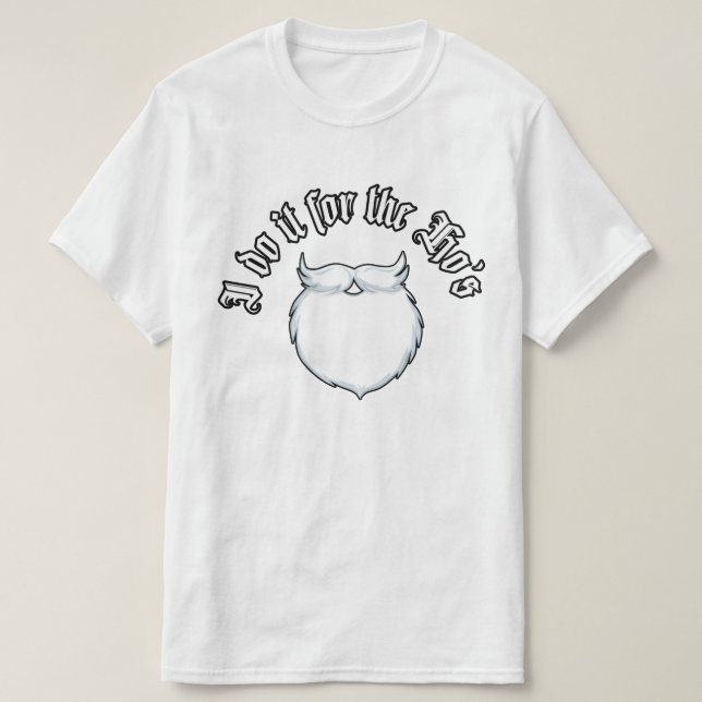 Camiseta Faço isso para o Natal engraçado do Hos (Frente do Design)