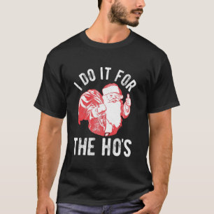 Camiseta Faço isso pelos Natais vintages do Papai Noel