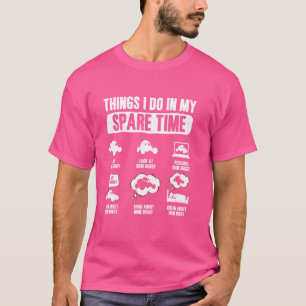 Camiseta Faço no meu tempo livre corrida de carro de corrid