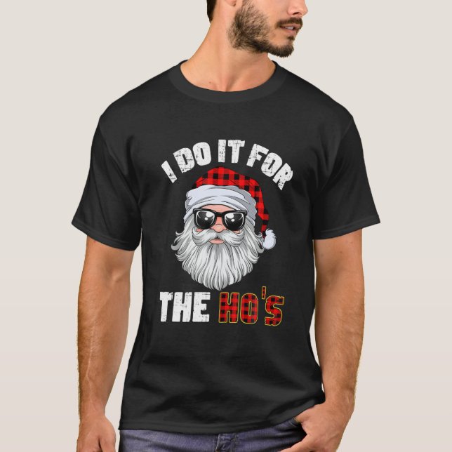 Camiseta Faço-O Para Os Papais noeis De Natal 2 (Frente)
