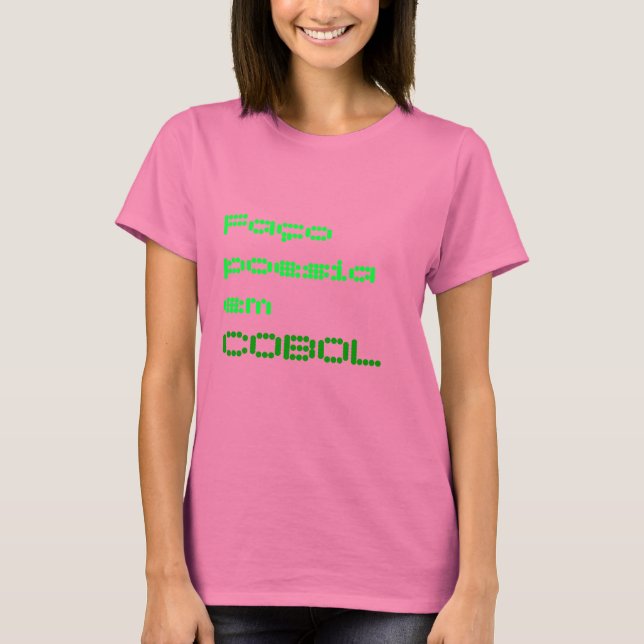 Camiseta Faço poesia em COBOL (Frente)