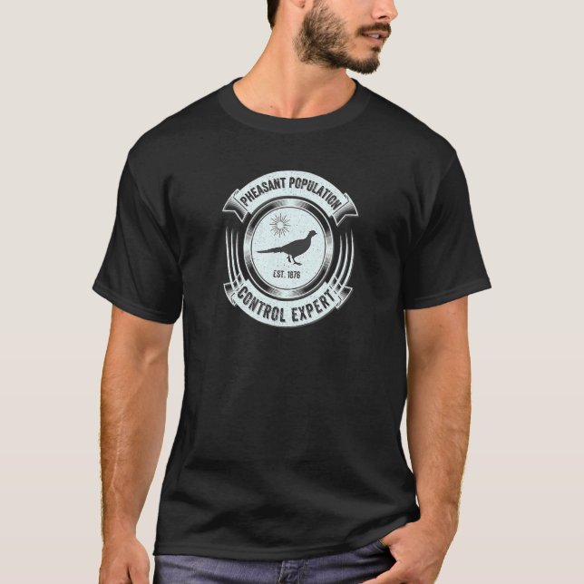 Camiseta Façor Sarcástico Excelente de caça faisão (Frente)