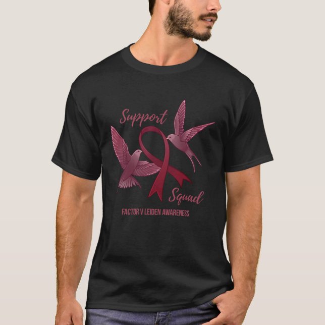 Camiseta Factor V Leiden Awareness Support Squad (Frente)