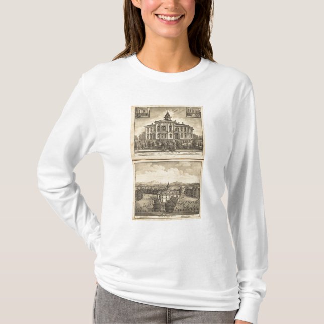 Camiseta Faculdade cristã e faculdade metodista pacífica (Frente)