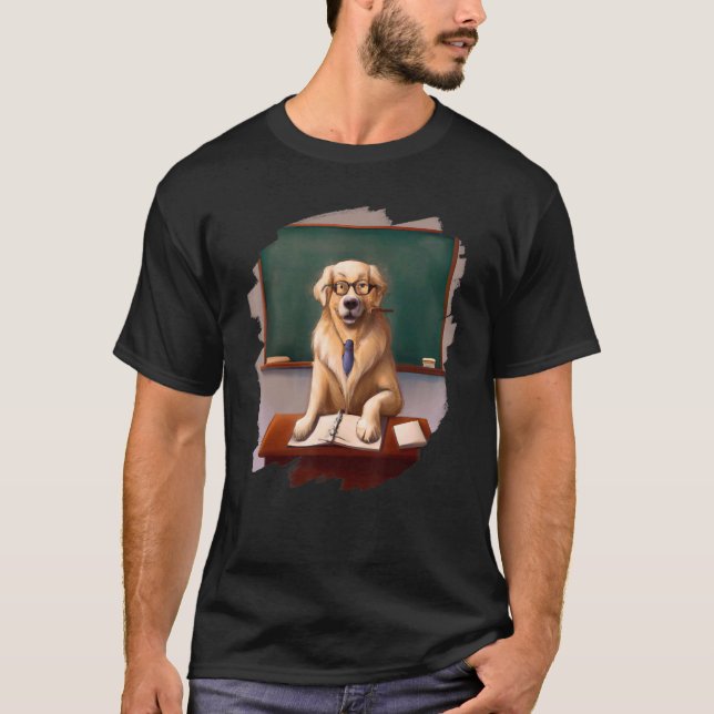 Camiseta Faculdade D de Professores de Retriever de Ouros B (Frente)