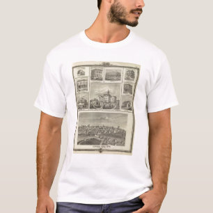 Camiseta Faculdade de Avoca Penn, construções de Oskaloos