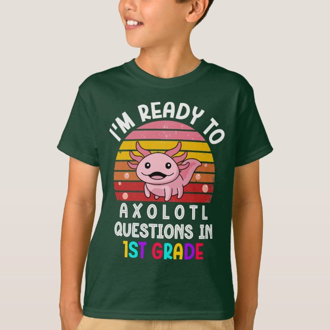 Camiseta Faculdade de Axolotl, 1 rua de volta à escola (Frente)