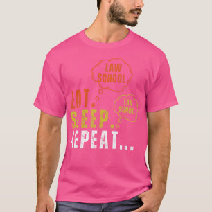 Camiseta Faculdade de Direito Comendo Sono Repete Futuro Es