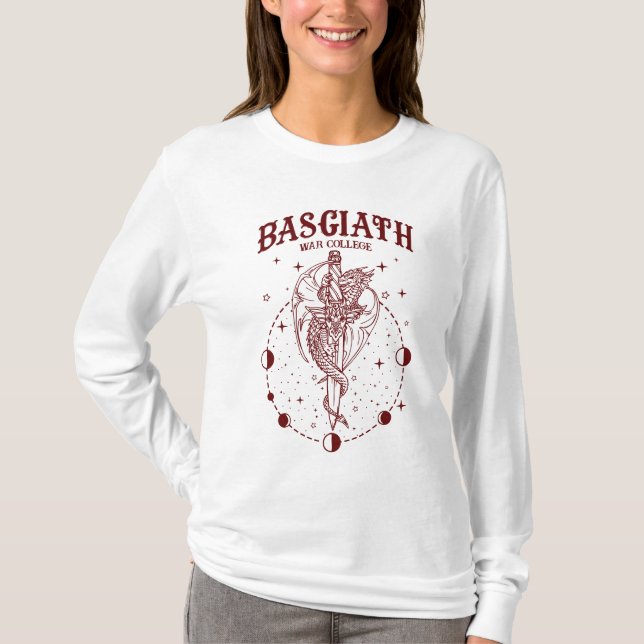 Camiseta Faculdade de Guerra de Basgiath Não Oficial da Qua (Frente)
