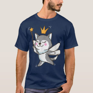 Camiseta Fada Alaskan Malamute Cão Místico Pet Fairy Love