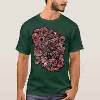 Fada Arte Vermelha Papoila Fada Jardim T-Camisa