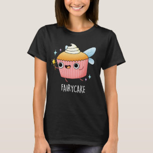 Camiseta Fada Bolo Engraçado Cupcake Pun Escuro BG