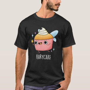 Camiseta Fada Bolo Engraçado Cupcake Pun Escuro BG