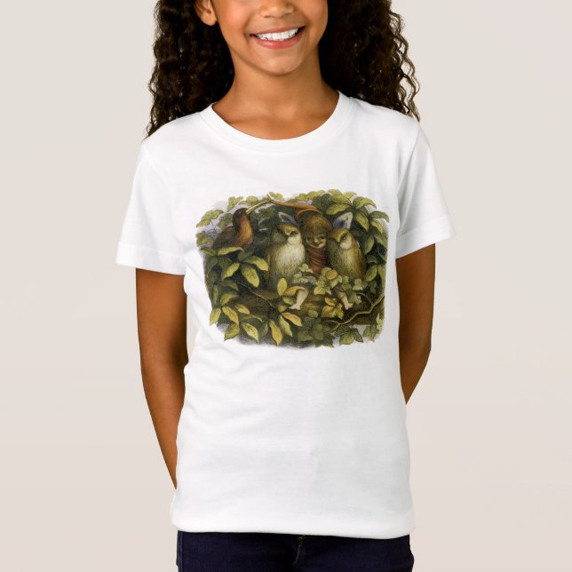 Camiseta Fada com Corujas (Frente)