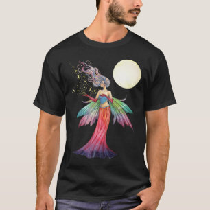 Camiseta Fada com Estrelas e Lua