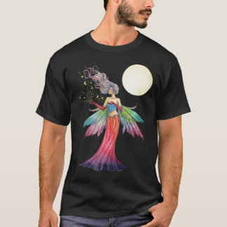Camiseta Fada com Estrelas e Lua