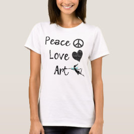 Camiseta Fada da arte do amor da paz