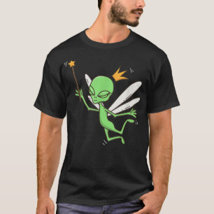 Camiseta Fada de Alienígena de fada OVNI Mística Alienígena