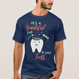 Camiseta Fada De Dente Bonita É Um Belo Dia Para Salvar Den