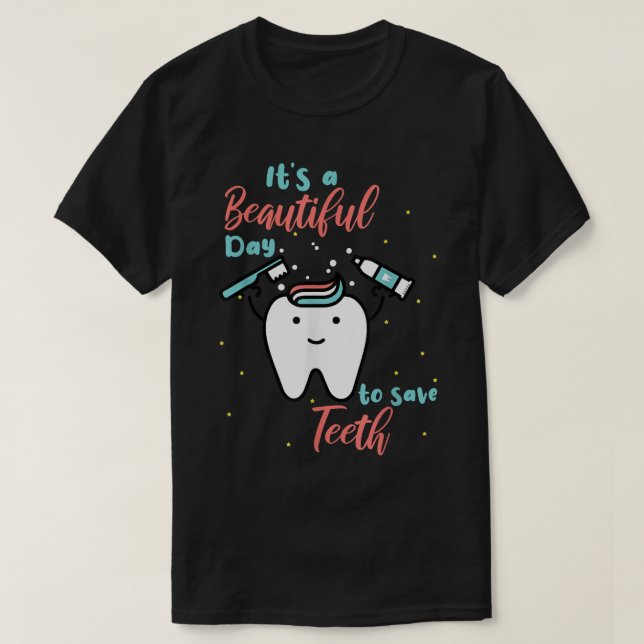 Camiseta Fada De Dente Bonita É Um Belo Dia Para Salvar Tee (Frente do Design)
