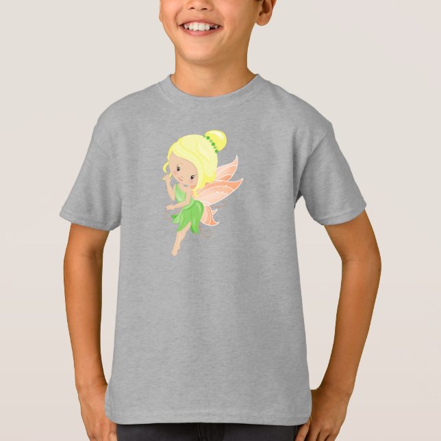 Camiseta Fada De Floresta, Fada De Mágica, Fada De Cuta, Ca (Frente)