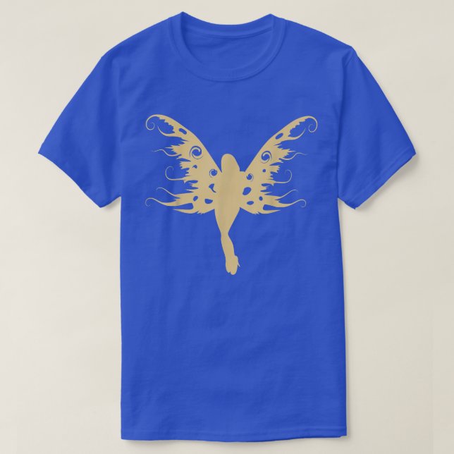 Camiseta fada de granada de chavão de chavão com asas mulhe (Frente do Design)