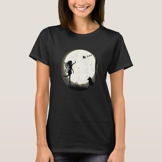 Camiseta Fada De Jardim Para O Natal (Frente)