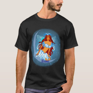 Camiseta Fada de Lua Noturna Azul
