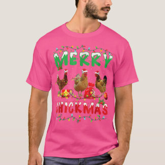 Camiseta Fada de Natal de Frango Luz Feliz Natal Galinha