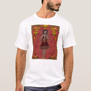 Camiseta Fada de outono Design 2 - Camisa-T Fantasia