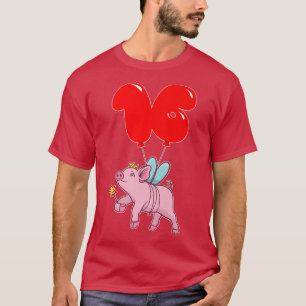 Camiseta Fada de Porco16º aniversárioCrianças Festas de Bal