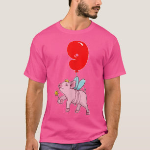 Camiseta Fada de Porco Cuja Fada9o BirthdayKids Festa de Ba