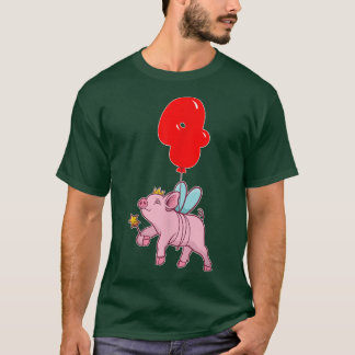 Camiseta Fada de Porco Fada Fada de Quarto Aniversário Cria