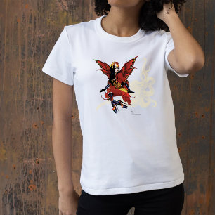 Camiseta Fada de Steampunk em vermelho