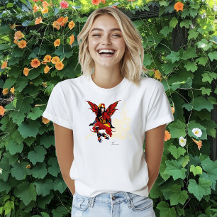 Camiseta Fada de Steampunk em vermelho