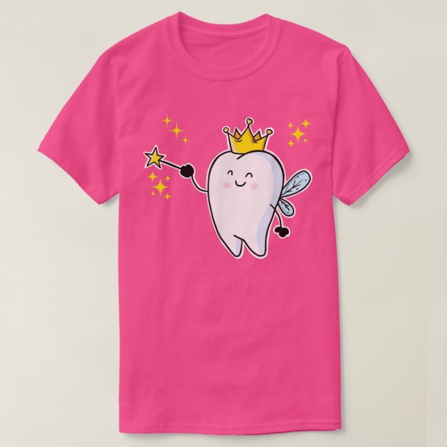 Camiseta Fada Dente de Cartoon (Frente do Design)