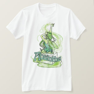 Camiseta Fada do cubo do açúcar do absinto
