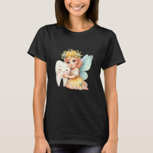 Camiseta Fada do Dente Bonita com Primeiro Dentinho Caído T