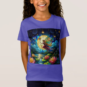 Camiseta Fada do Voo Luar de Vidro Colorido